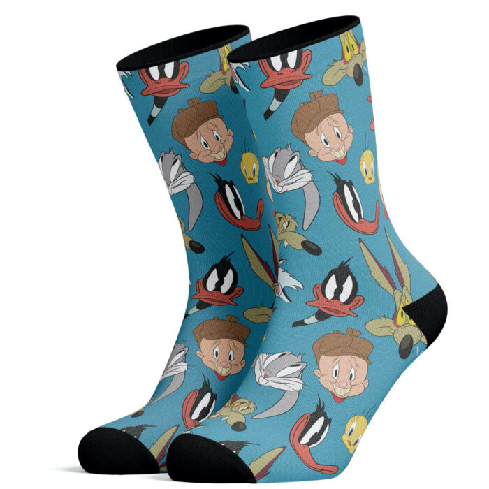 Calcetines de Looney Tunes Multi Faces Blue