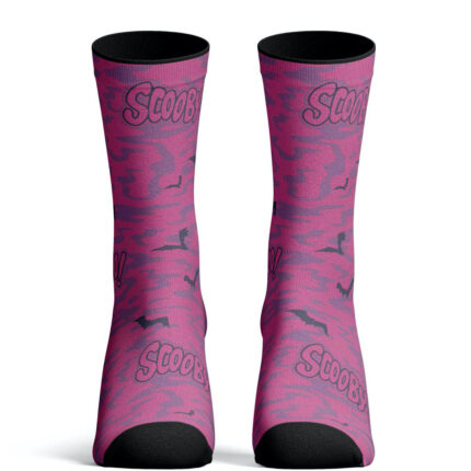 Calcetines de Scooby Doo Pink Logo Bat