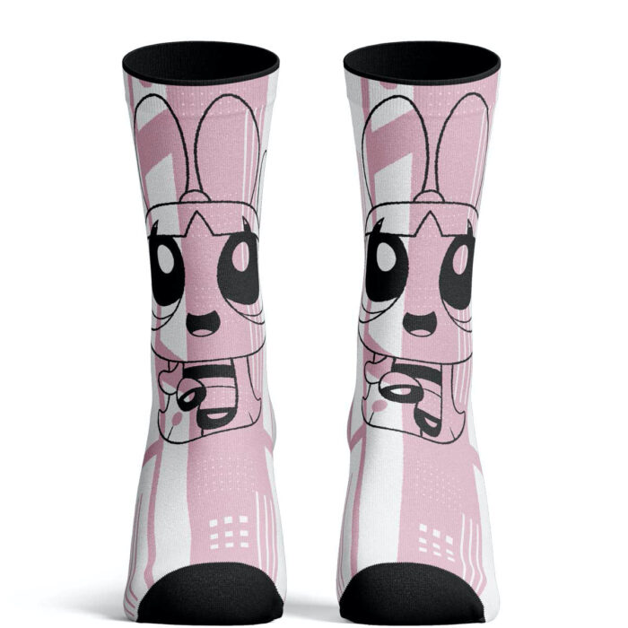 Calcetines de P.G White Pink Blossom