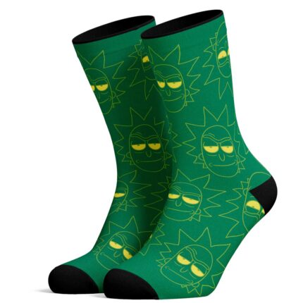 Calcetines de Rick Faces Green Patt