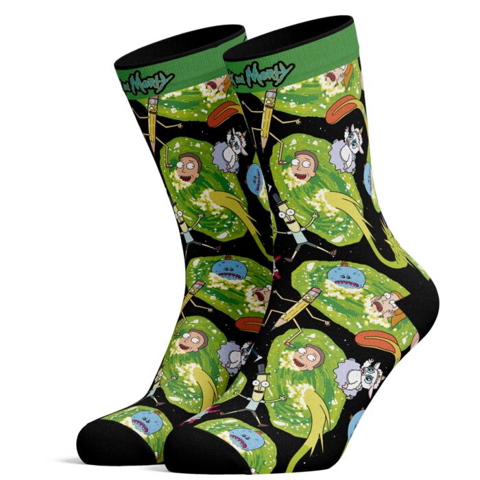 Calcetines de Rick and Morty Portals