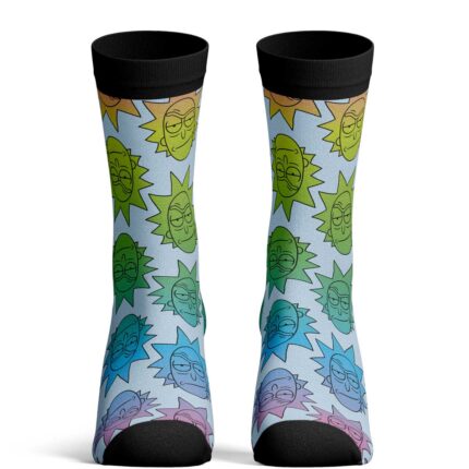 Calcetines de Rick Colourful Face Patt