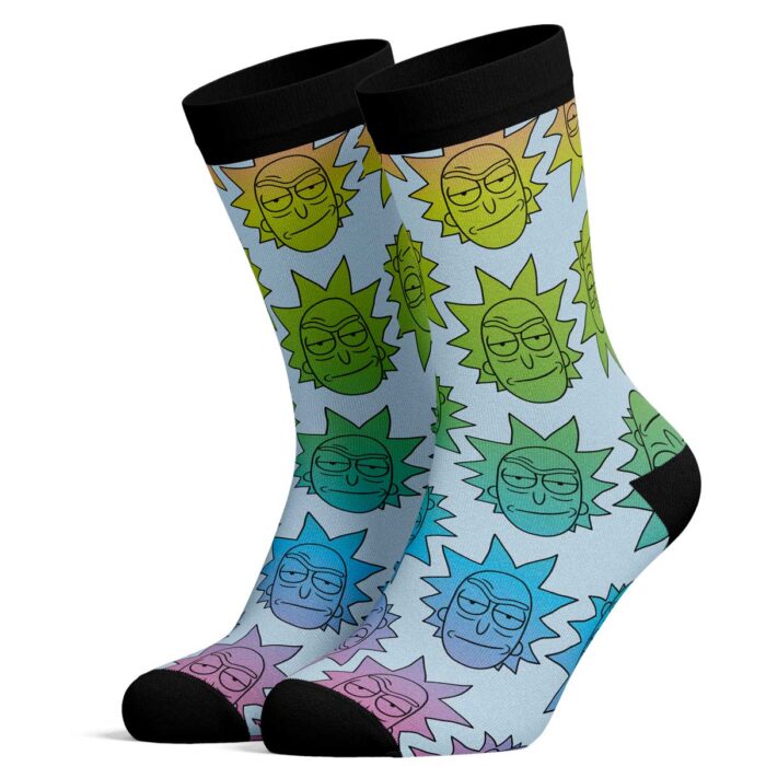 Calcetines de Rick Colourful Face Patt